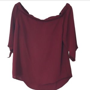 George Maroon Blouse